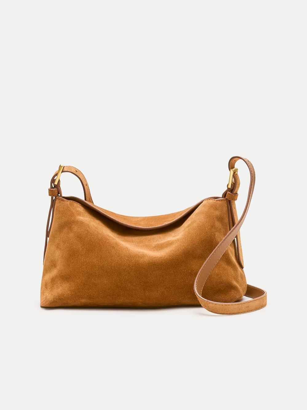 J. Crew Berkeley small shoulder bag in suede in sun-kissed ta - Picture 4 of 13